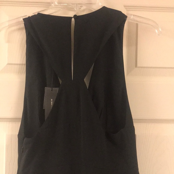 🔥BCBGMAXAZRIA Black Mini Dress with Ruffles - Picture 5 of 7